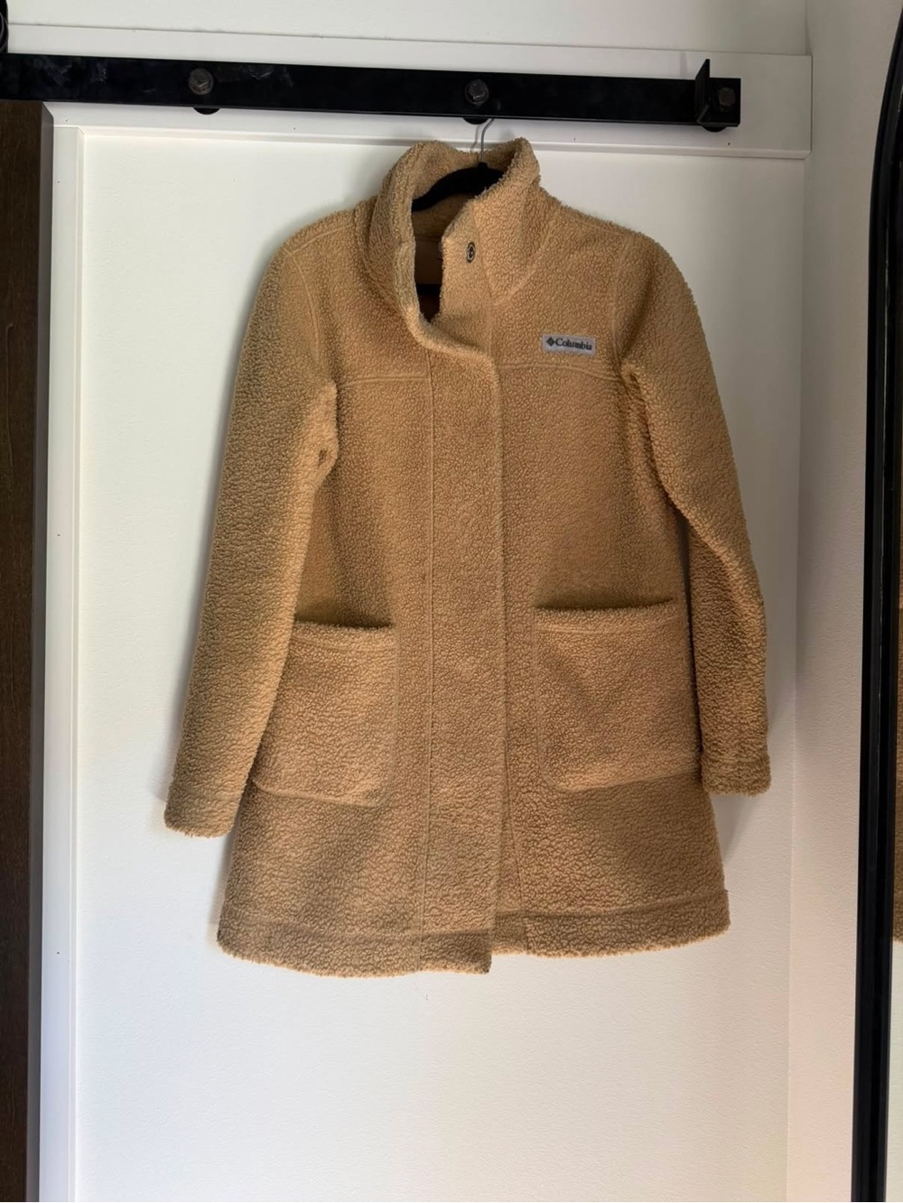 Columbia Tan Teddy Fleece Coat